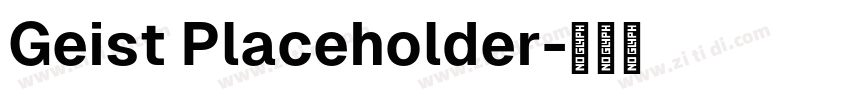Geist Placeholder字体转换